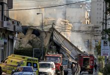 مبنى مستهدف في الضاحية الجنوبية يضم فرعا لجمعية القرض الحسن / Gettyimages.ru