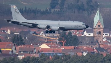 طائرة التزود بالوقود الأمريكية من طراز بوينغ KC-135R / Boris Roessler / Globallookpress