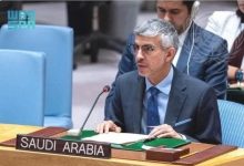 المندوب الدائم للسعودية في مجلس الأمن، عبد العزيز الواصل. / واس