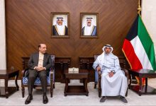 نائب وزير الخارجية الكويتي حمد سليمان المشعان يستدعي، السفير الإيراني لدى الكويت محمد توتونجي، ويسلمه مذكرة احتجاج / x.com/MOFAKuwait