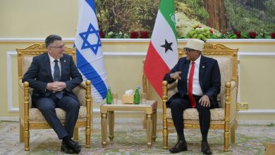 وزير الخارجية الإسرائيلي جدعون ساعر يلتقي برئيس "صومالي لاند" عبد الرحمن محمد عبد الله، في هرجيسا، في 6 يناير 2026. / Gettyimages.ru