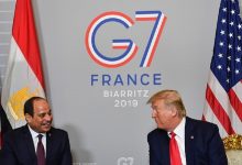 الرئيسان عبد الفتاح السيسي ودونالد ترامب في قمة G7 سنة 2019 في فرنسا. / Gettyimages.ru