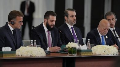 من اجتماع الوفدين السوري والفرنسي في قصر الشعب بدمشق بحضور الشرع وماكرون، 7 يوليو 2026. / وكالة سانا السورية