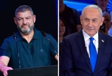 رئيس الوزراء الإسرائيلي بنيامين نتنياهو، ورئيس حزب "شعب إسرائيل" عوفر وينتر. / "تايمز أوف إسرائيل"