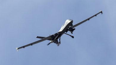 طائرة MQ-9 Reaper تحلق فوق "وايت ساندز". / Gettyimages.ru