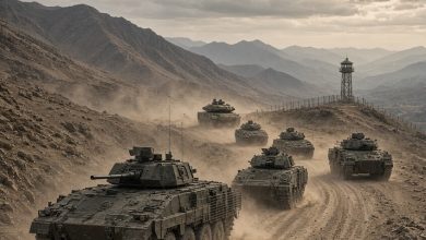 صورة مولدة بالذكاء الاصطناعي عن نشر إيران دبابات ومدرعات على حدودها مع العراق / RT